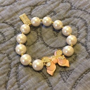 My Flat in London Pearl Bow Bracelet